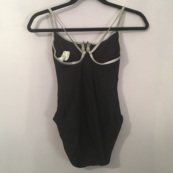 Speedo Black Front Zip Vintage Onepiece - Picture 2 of 7